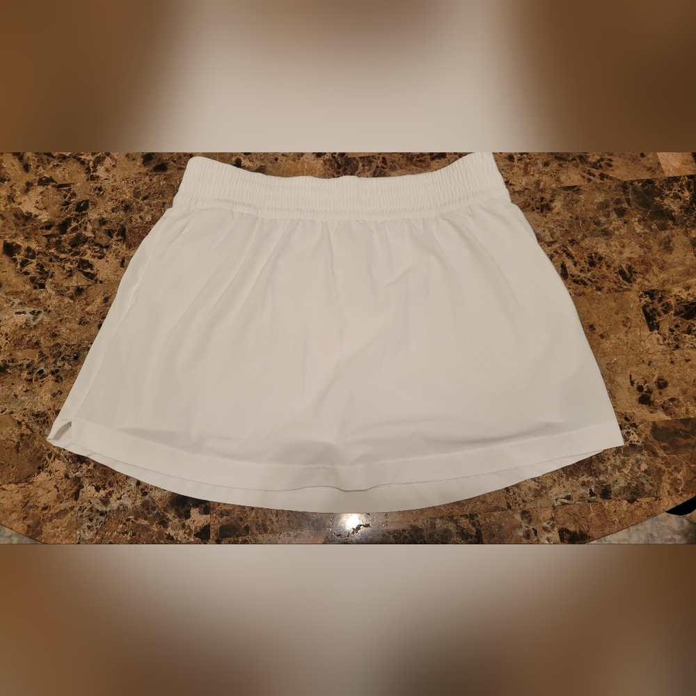 Athleta White High-Rise Weekend Run Skort
